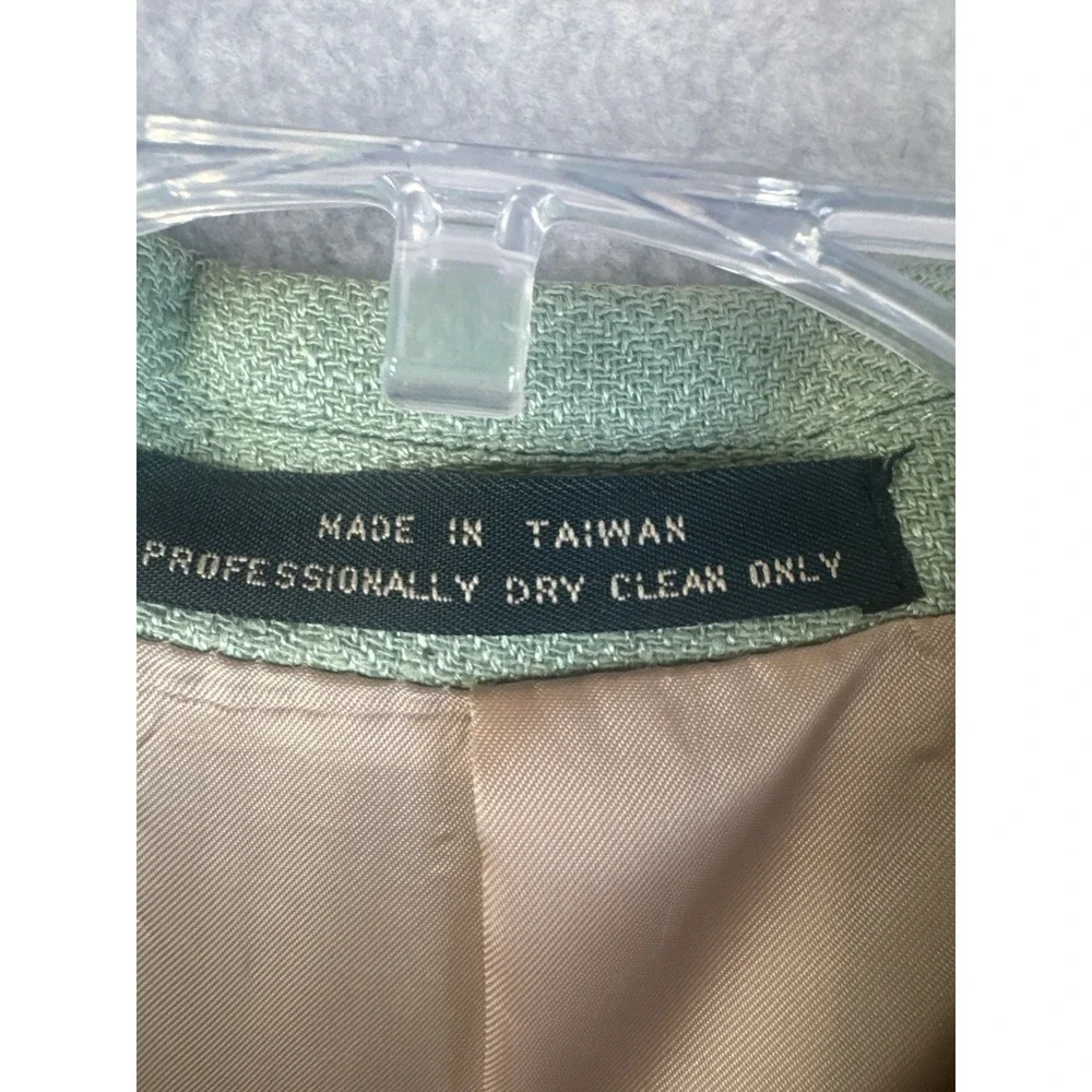 S&K Tailors Row Finery 100% Silk Mint Green Jacket Blazer Sport Coat Men's 42R